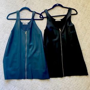 Leather and Knit Dress Bundle - like New